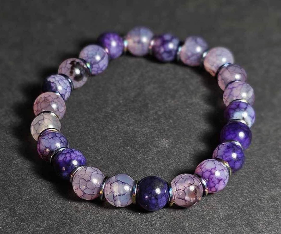 Agate Beaded Bracelet