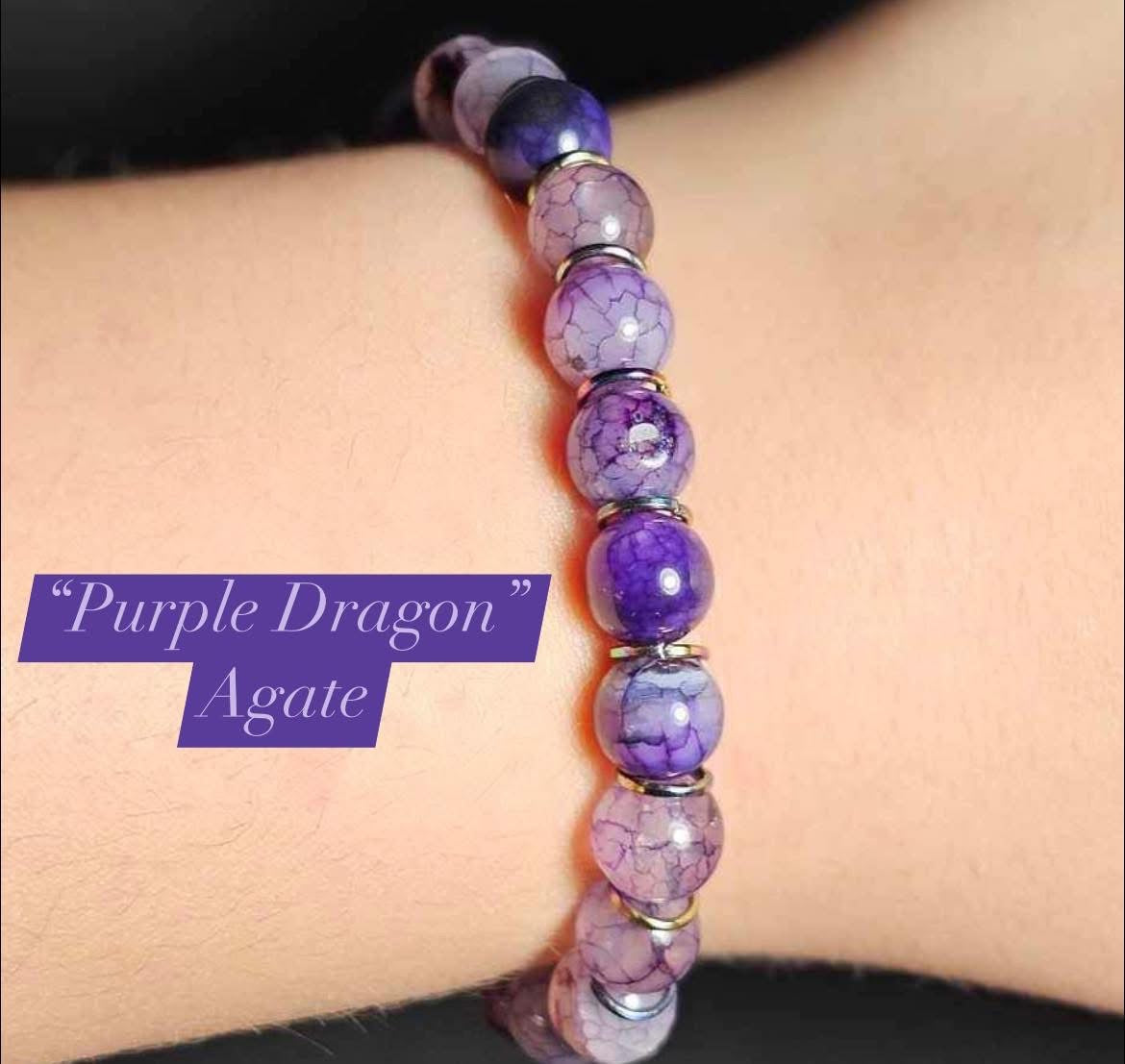 Agate Beaded Bracelet