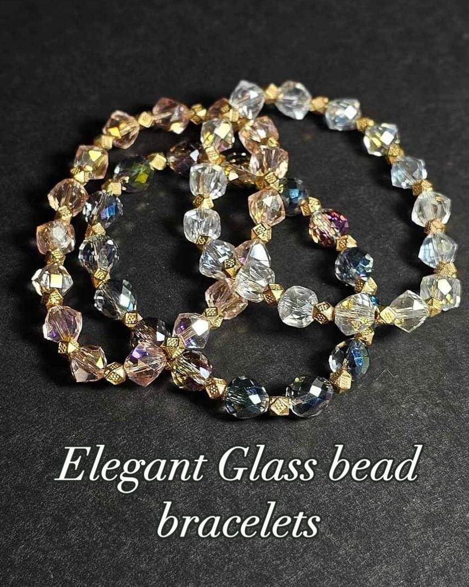 Elegant Glass Bead Bracelets