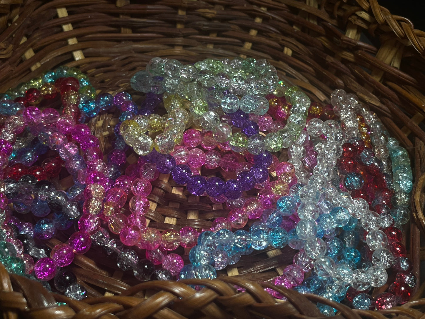 Crackled Glass Bracelets