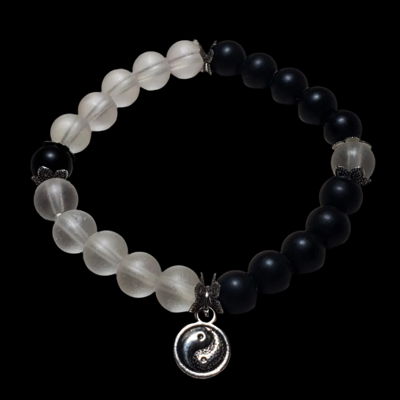 Yin & Yang Glass Bracelet