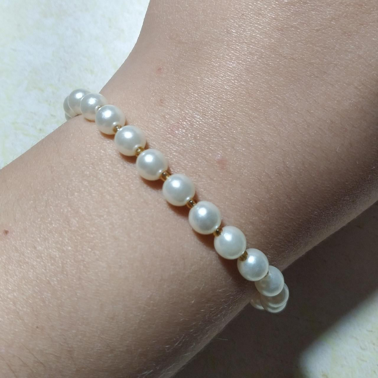 Pearl & Gold Bracelet