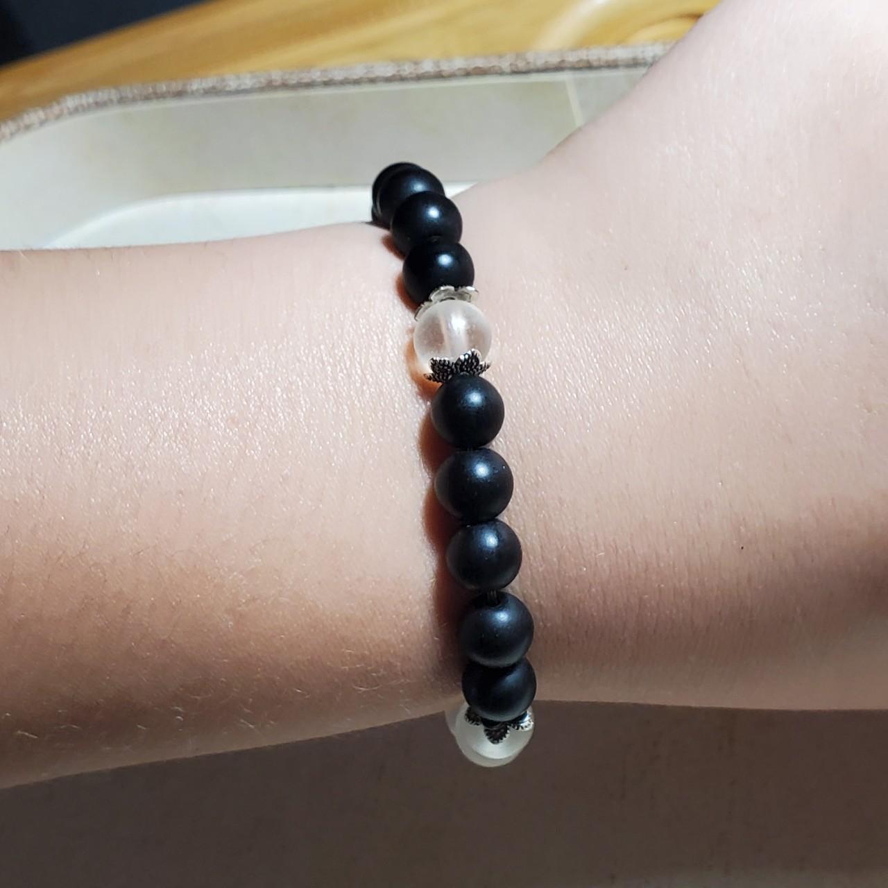Yin & Yang Glass Bracelet