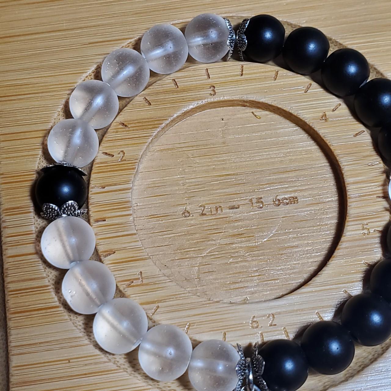 Yin & Yang Glass Bracelet