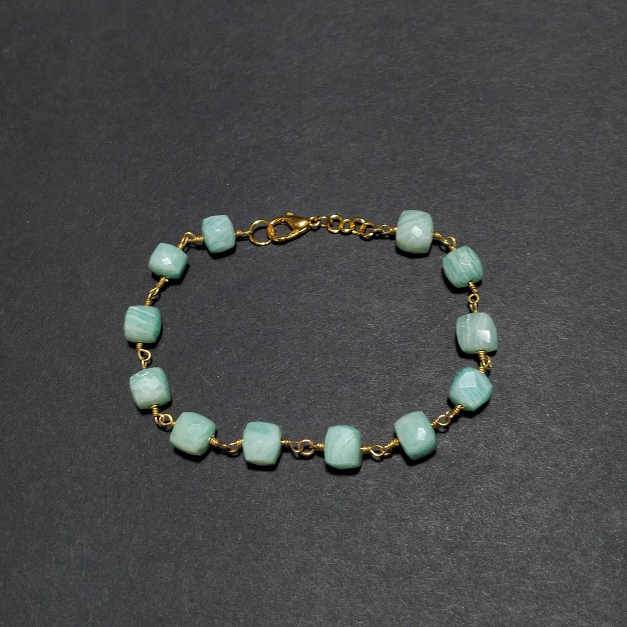 Blue & Gold Crystal Bracelet
