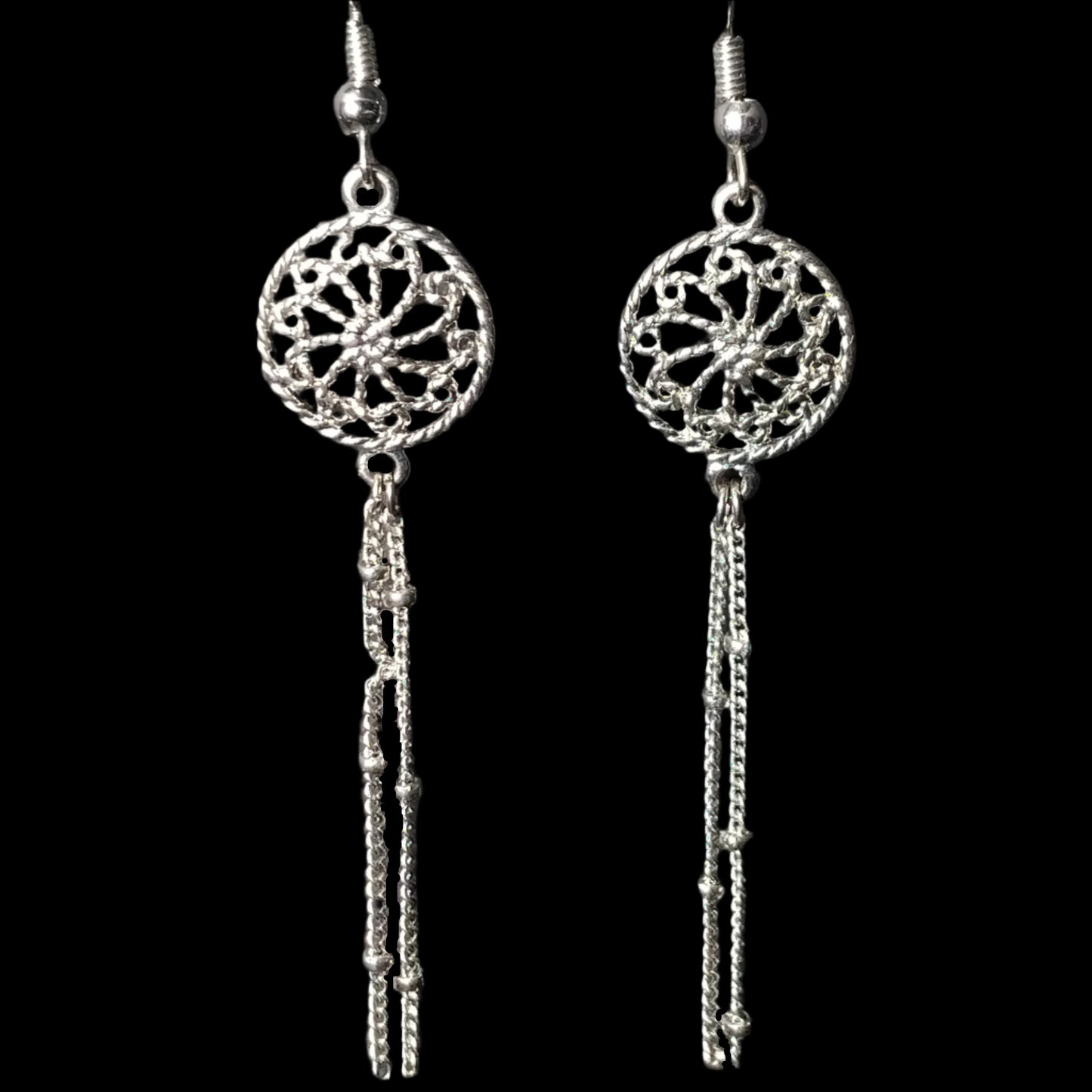 Silver Whimsical Dangle Earrings