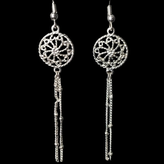 Silver Whimsical Dangle Earrings