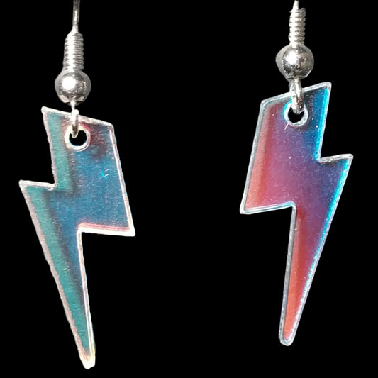 Lightning Bolt Charm Earrings