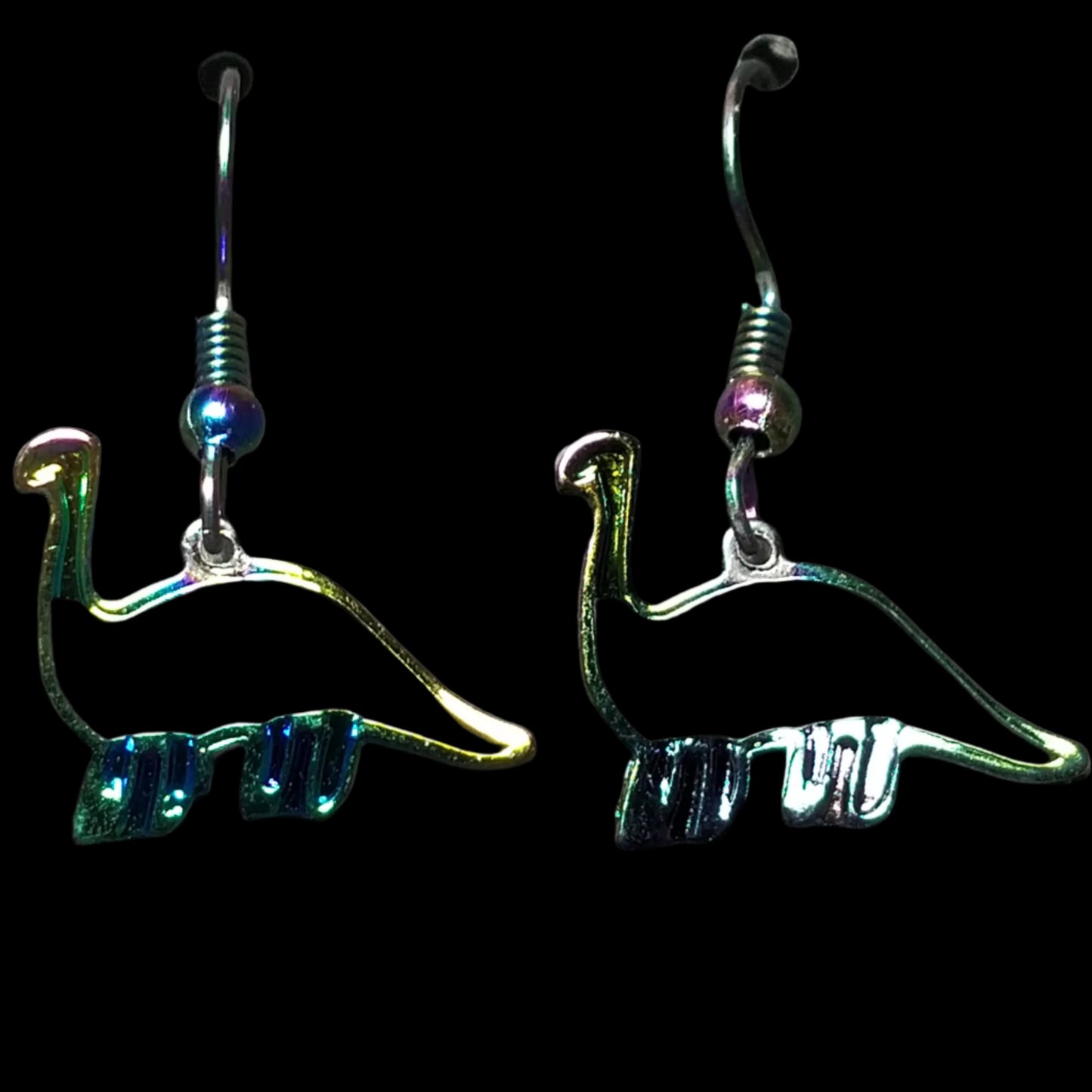 Brachiosaurus Outline Earrings              Available in Different Finishes!