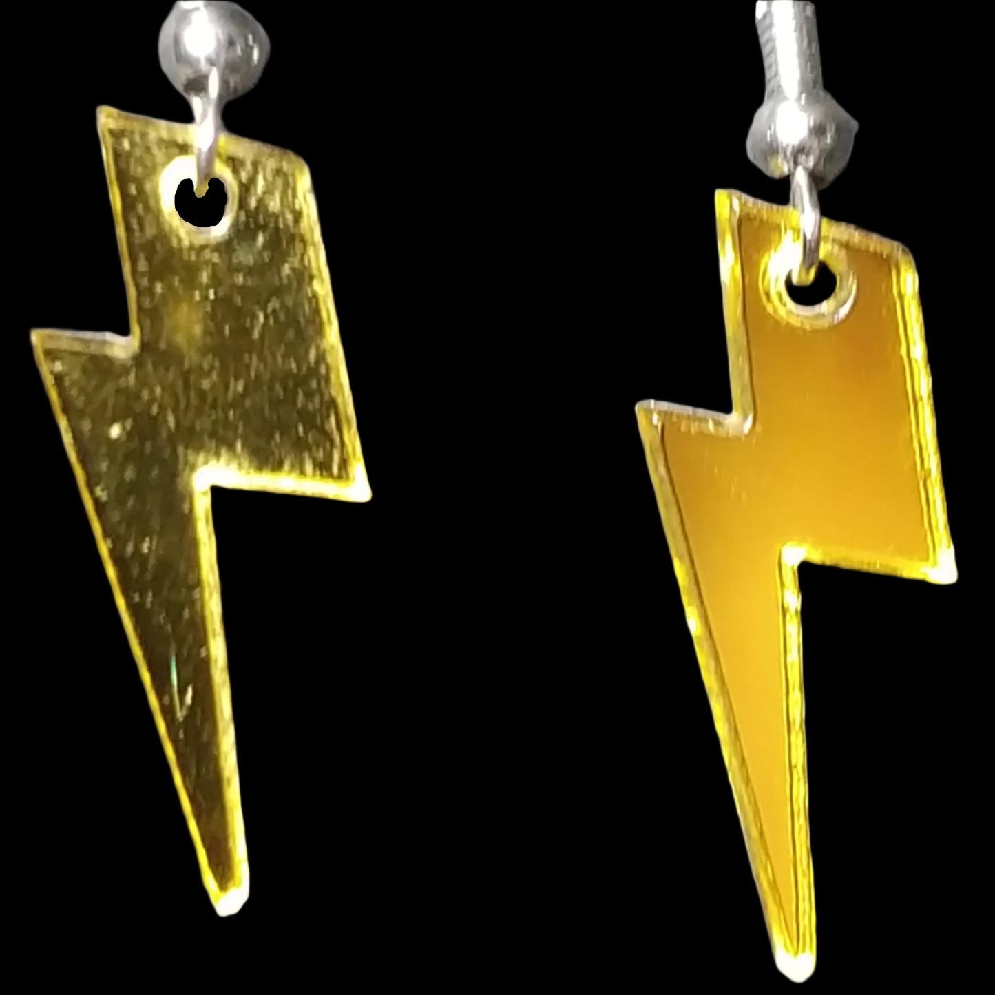 Lightning Bolt Charm Earrings